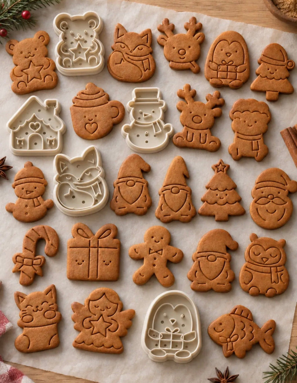 Fun Cookie Cutters – 3D Printed, Set of 6