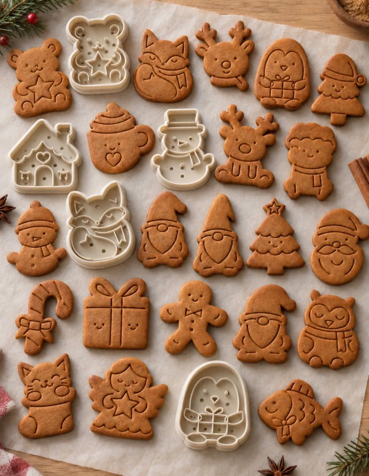 Fun Cookie Cutters – 3D Printed, Set of 6