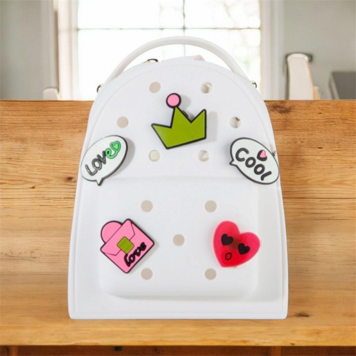 Mini Silicone Backpack with Charms – 4 Colors