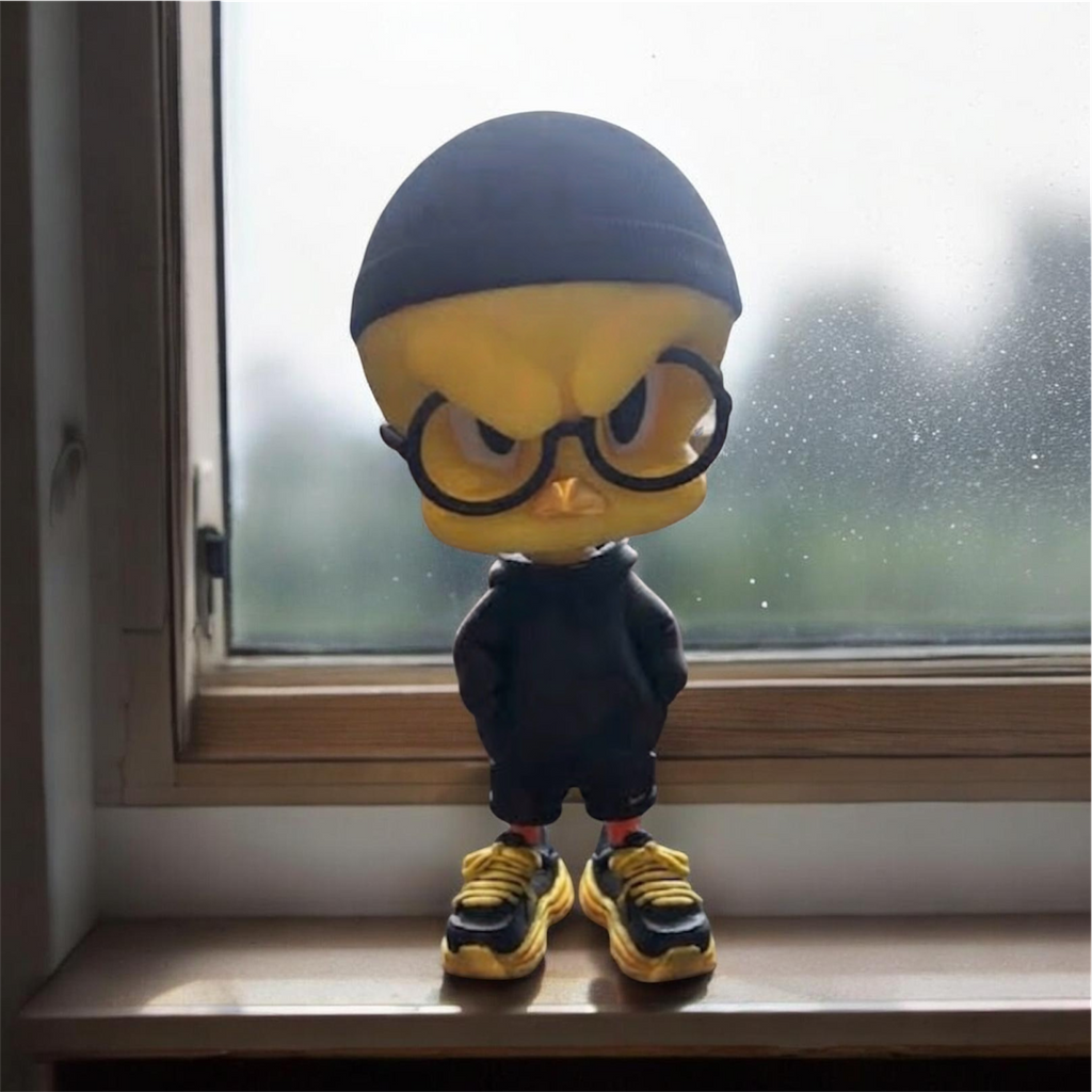 Nerdy Yellow Character – 3D Printed Collectible Figure