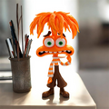 Orange Chaos – Articulated 3D Printed Figurine