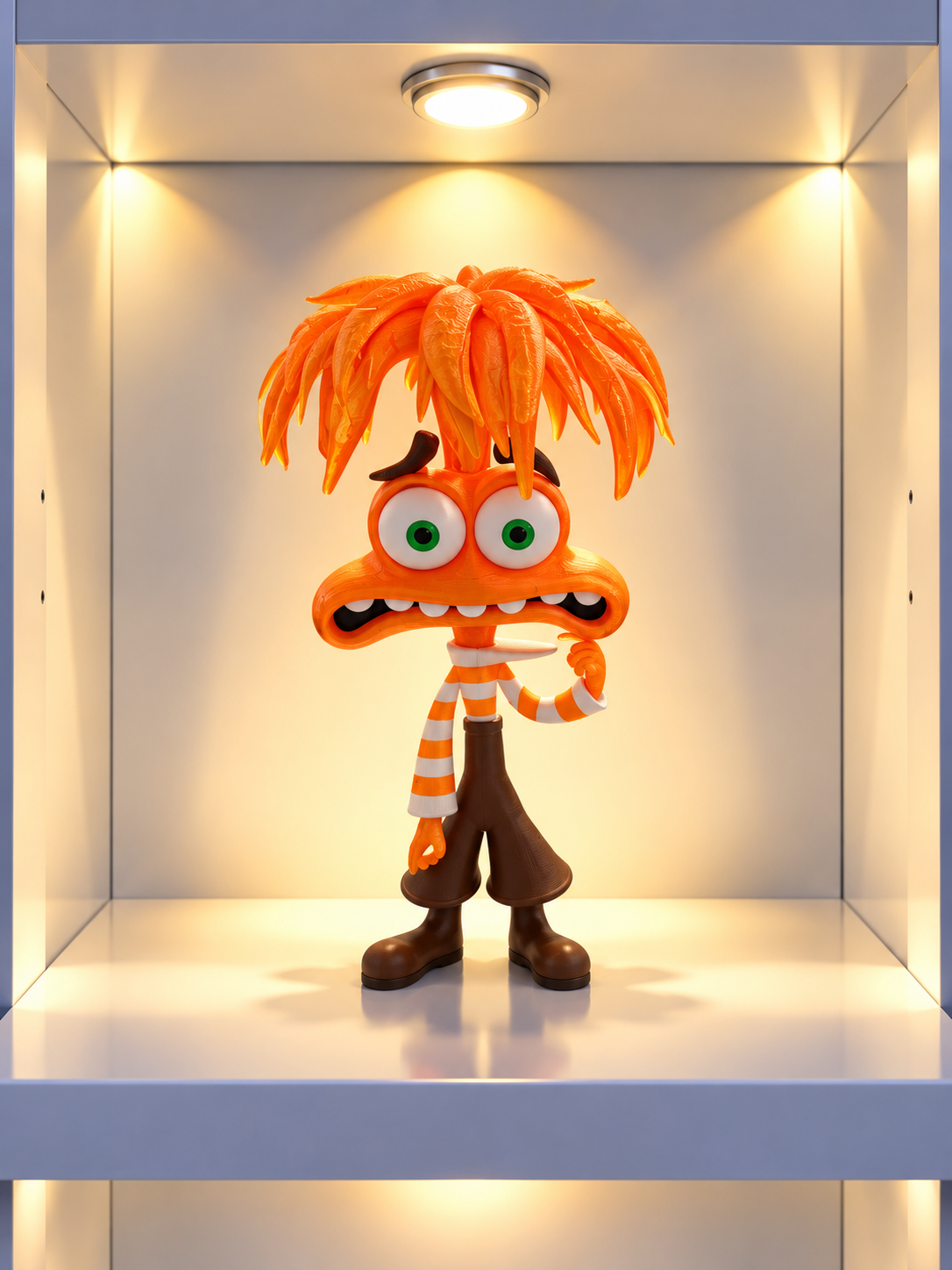 Orange Chaos – Articulated 3D Printed Figurine